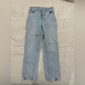 Abercrombie curve love ultra high rise straight jeans